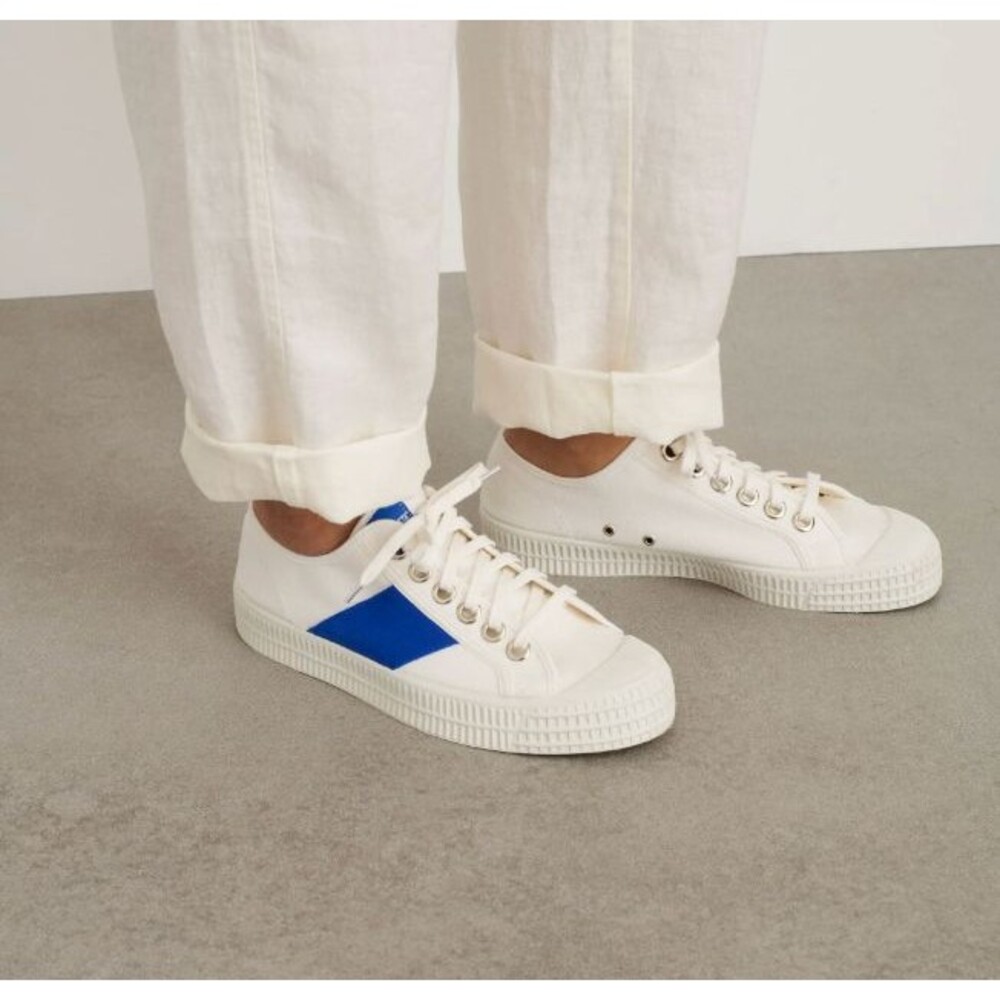 Novesta Star Master White Blue Low Top Casual Sneaker EU41 US Mens 8
